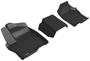 3D Mats Kagu Black Thermoplastic Rubber (TPR) Floor Mat Set