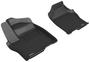 3D Mats Kagu Black Thermoplastic Rubber (TPR) Floor Mat Set