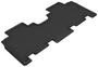 3D Mats Kagu Black Embossed Pattern Thermoplastic Rubber (TPR) Floor Mat Set