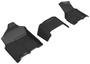 3D Mats Kagu Black Thermoplastic Rubber (TPR) Floor Mat Set