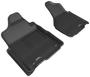 3D Mats Kagu Black Thermoplastic Rubber (TPR) Floor Mat Set