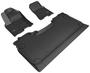 3D Mats Kagu Black Thermoplastic Rubber (TPR) Floor Mat Set