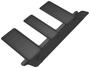 3D Mats Kagu Black Embossed Pattern Thermoplastic Rubber (TPR) Floor Mat Set