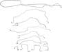 Dorman OE Solutions Brake Line Kit
