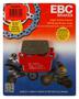 EBC Brakes Carbon X Series Rear Organic Brake Pads Set