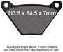 EBC Motorcycle Rear Organic Brake Pads