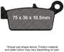 EBC Brakes MXS Series Rear Brake Pads Set