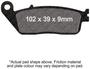 EBC Brakes SFA Series Front Organic Brake Pads Set