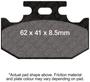 EBC Brakes MXS Series Rear Brake Pads Set