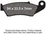 EBC Brakes MXS Series Front Sintered Metal Brake Pads Set