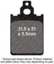 EBC Brakes SFA Series Front Brake Pads Set