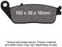 EBC Brakes SFA Series Organic Brake Pads Set