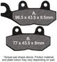 EBC Motorcycle Rear Brake Pads Set