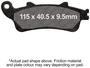 EBC Brakes SFA Series Front Brake Pads Set