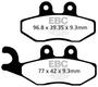 EBC Brakes SFA Series Brake Pads Set