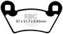 EBC Brakes SXR Series Rear Brake Pads