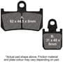 EBC Motorcycle Front Organic Brake Pads Set