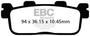 EBC Brakes SFA Series Rear Organic Brake Pads Set
