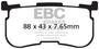EBC Motorcycle Front Organic Brake Pads Set