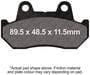 EBC Motorcycle Organic Brake Pads Set