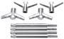 Edelbrock 1/4-20 Inch Thread 12mm Hex Wing Bolt Set
