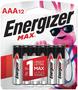 Energizer MAX AAA Alkaline Battery Pack of 12