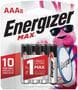 Energizer MAX AAA Alkaline Battery Pack of 8