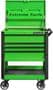Extreme Tools 4 -Drawer Black, Green Tool Cart