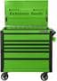 Extreme Tools 6 -Drawer Black, Green Tool Cart