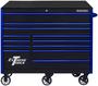 Extreme Tools 12 -Drawer Black, Blue Roller Cabinet