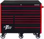 Extreme Tools 12 -Drawer Black, Red Roller Cabinet