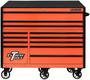 Extreme Tools 12 -Drawer Black, Orange Roller Cabinet