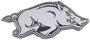 FANMATS University Of Arkansas Black, Chrome Emblem
