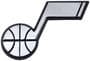 FANMATS Utah Jazz Black, Chrome Emblem