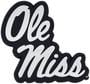 FANMATS University Of Mississippi (Ole Miss) Black, Chrome Emblem