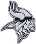 FANMATS Minnesota Vikings Black, Chrome Emblem