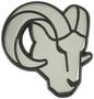 FANMATS Los Angeles Rams Black, Chrome Emblem