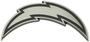 FANMATS Los Angeles Chargers Black, Chrome Emblem