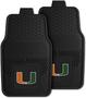 FANMATS Multi-Color University Of Miami Vinyl Floor Mat Set
