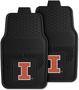 FANMATS Multi-Color University Of Illinois Vinyl Floor Mat Set