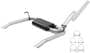 Flowmaster American Thunder 2-1/2 Inch Aluminized Steel Exhaust System
