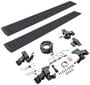 Go Rhino Black, White Aluminum Running Board