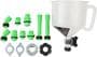 OEMTOOLS Clear, Green Polypropylene Funnel Kit