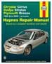 Haynes 95-00 Chrysler Cirrus, Dodge Stratus, Plymouth Breeze Repair Manual