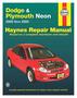 Haynes 00-05 Dodge Neon Repair Manual