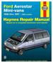 Haynes 85-97 Ford Aerostar Mini Van Repair Manual
