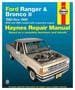 Haynes 83-92 Ford Ranger, Bronco II Repair Manual