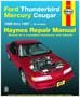 Haynes 89-97 Ford Thunderbird, Mercury Cougar Repair Manual