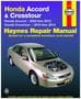 Haynes 03-12 Honda Accord, Crosstour Repair Manual