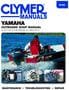 Haynes Marine Repair Manual; Outboard; Yamaha Four-Stroke; 1985-2013; 6 To 100 HPMarine Manual